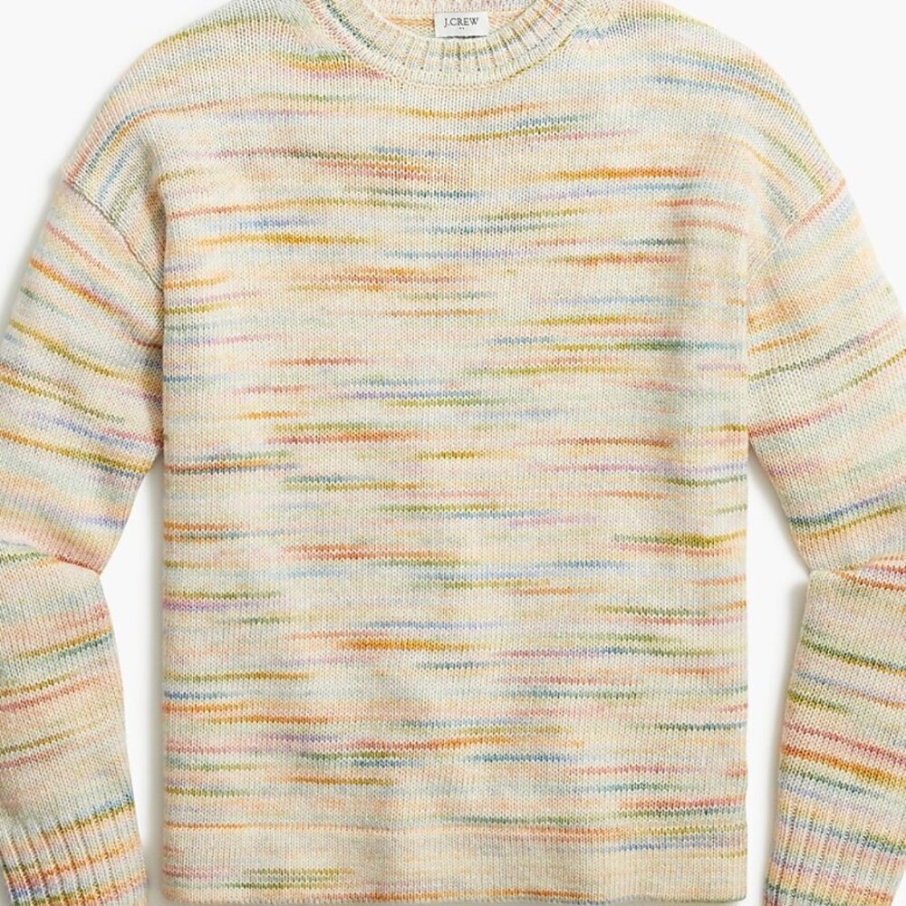 J. Crew Space Dyed Crewneck Sweater